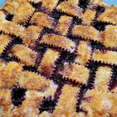 Boysenberry Lattice Pie Boysenberry Lattice Pie